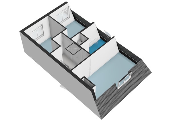 Floorplan - Drie Octoberstraat 17A, 2313 ZL Leiden